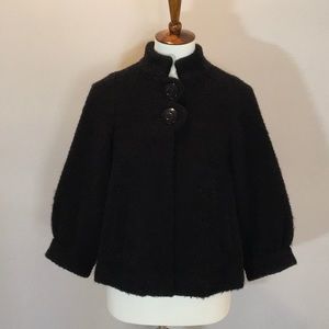 Wool/Alpaca/Mohair Crop Swing Coat